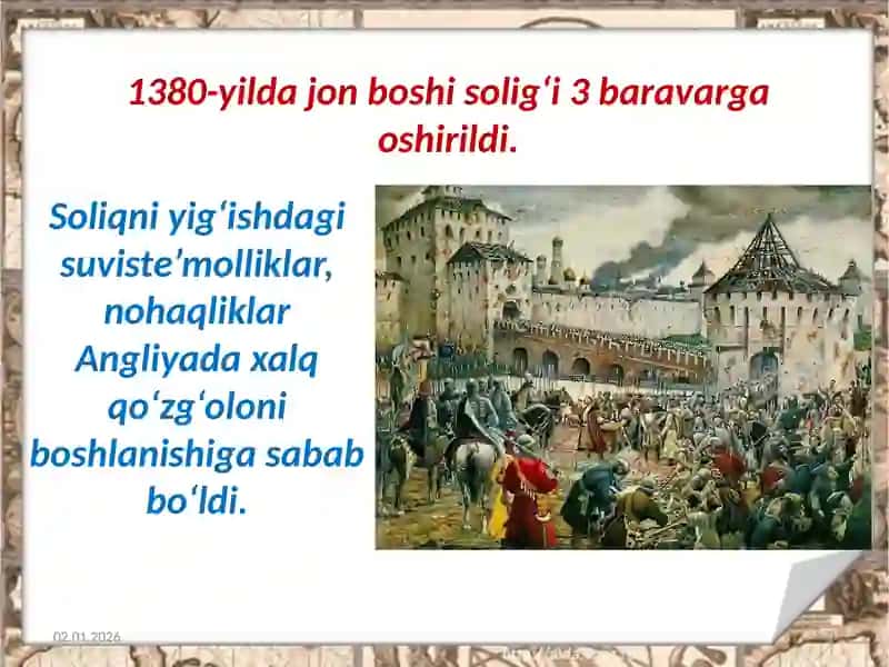 XI-XV asrlarda Angliya 3
