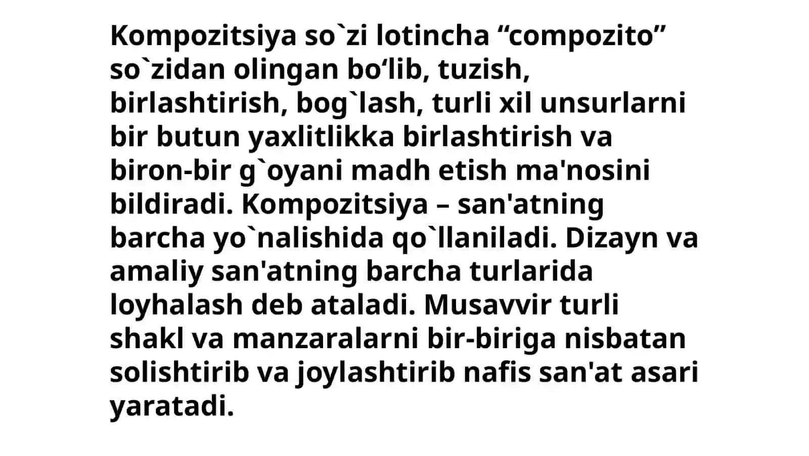 KOMPOZITSIYA  ASOSLARI 3