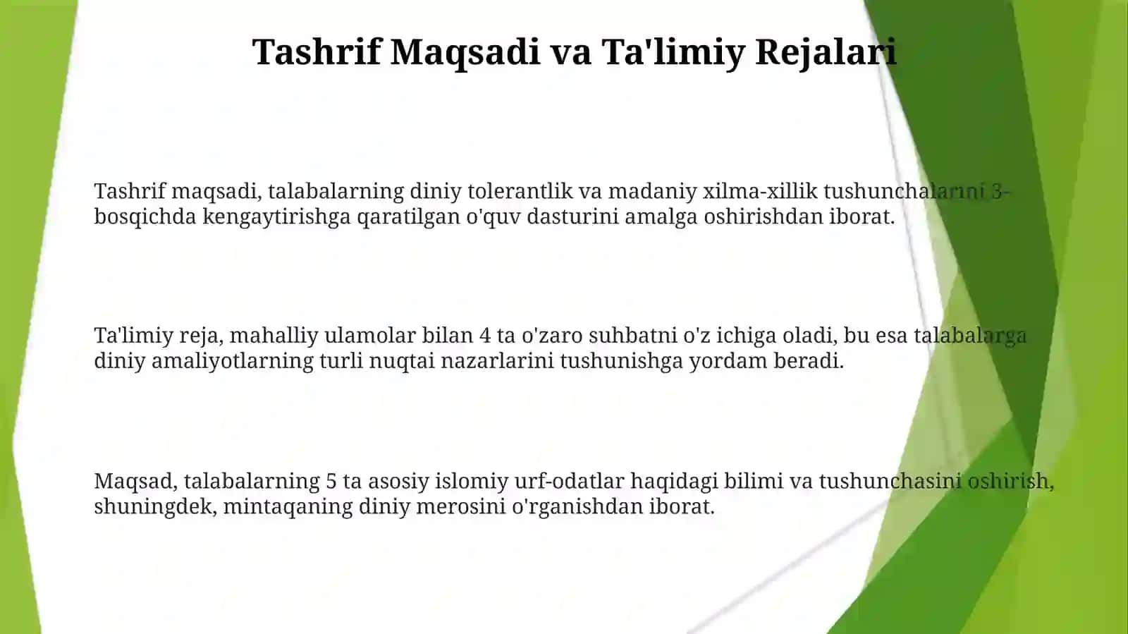 Talabalar bilan Oʻzbekistonni yashash yoʻllari 3
