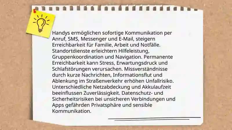 Vorteile und Nachteile das Handys 3