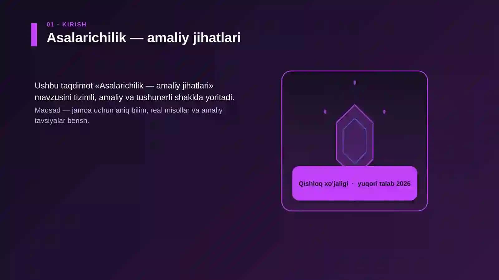 Asalarichilik — amaliy jihatlari 3