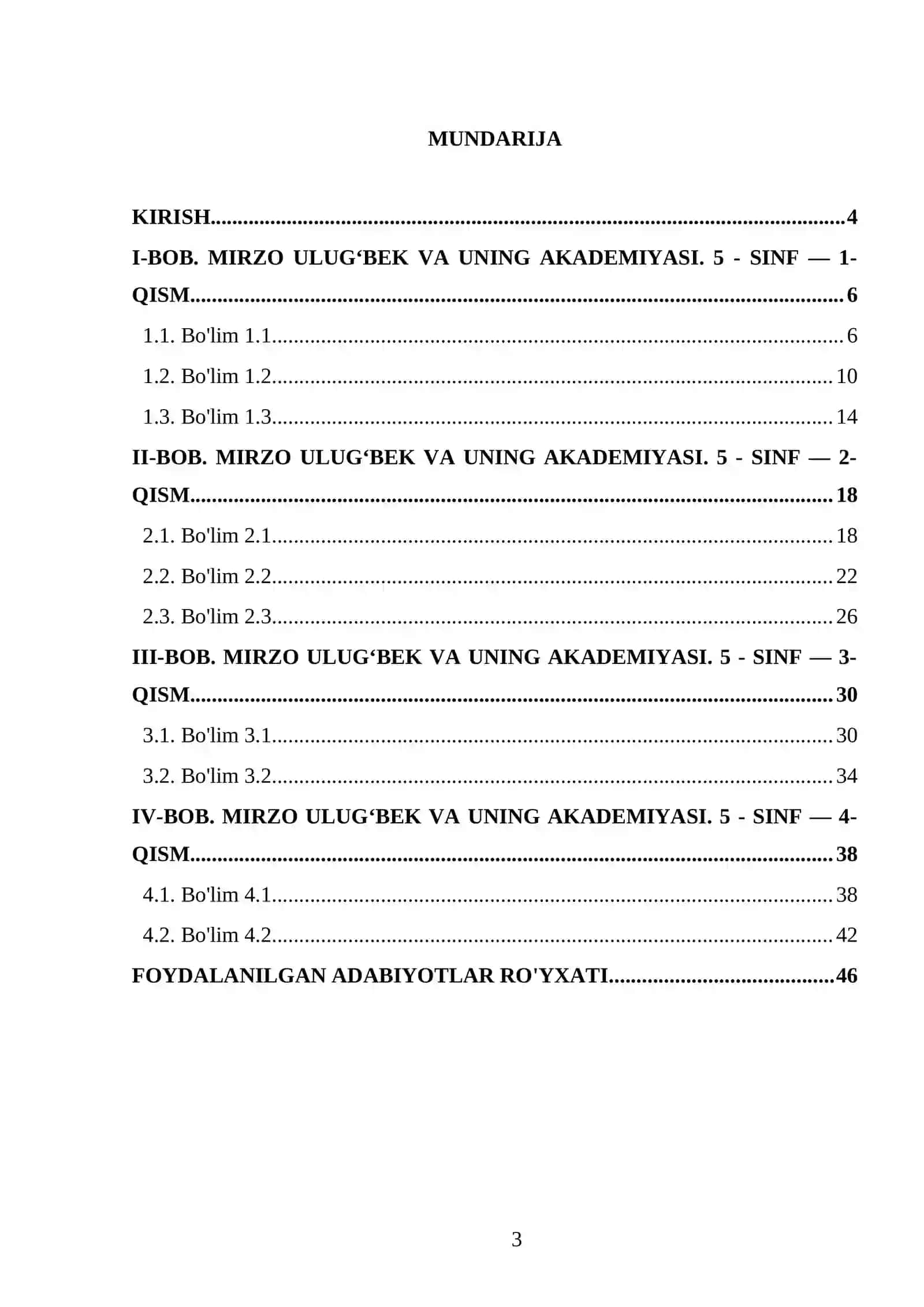 MIRZO ULUG‘BEK VA UNING AKADEMIYASI. 5 - SINF 3