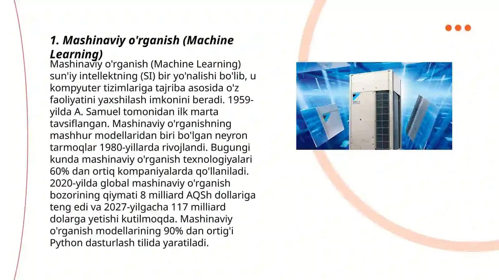 Mashinaviy o'rganish (Machine Learning) 3