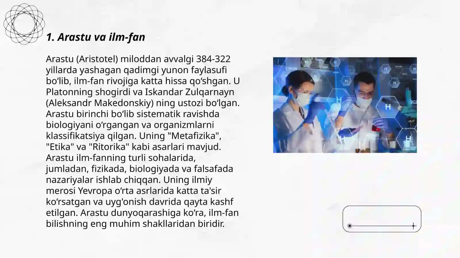 Arastu va ilm-fan 3