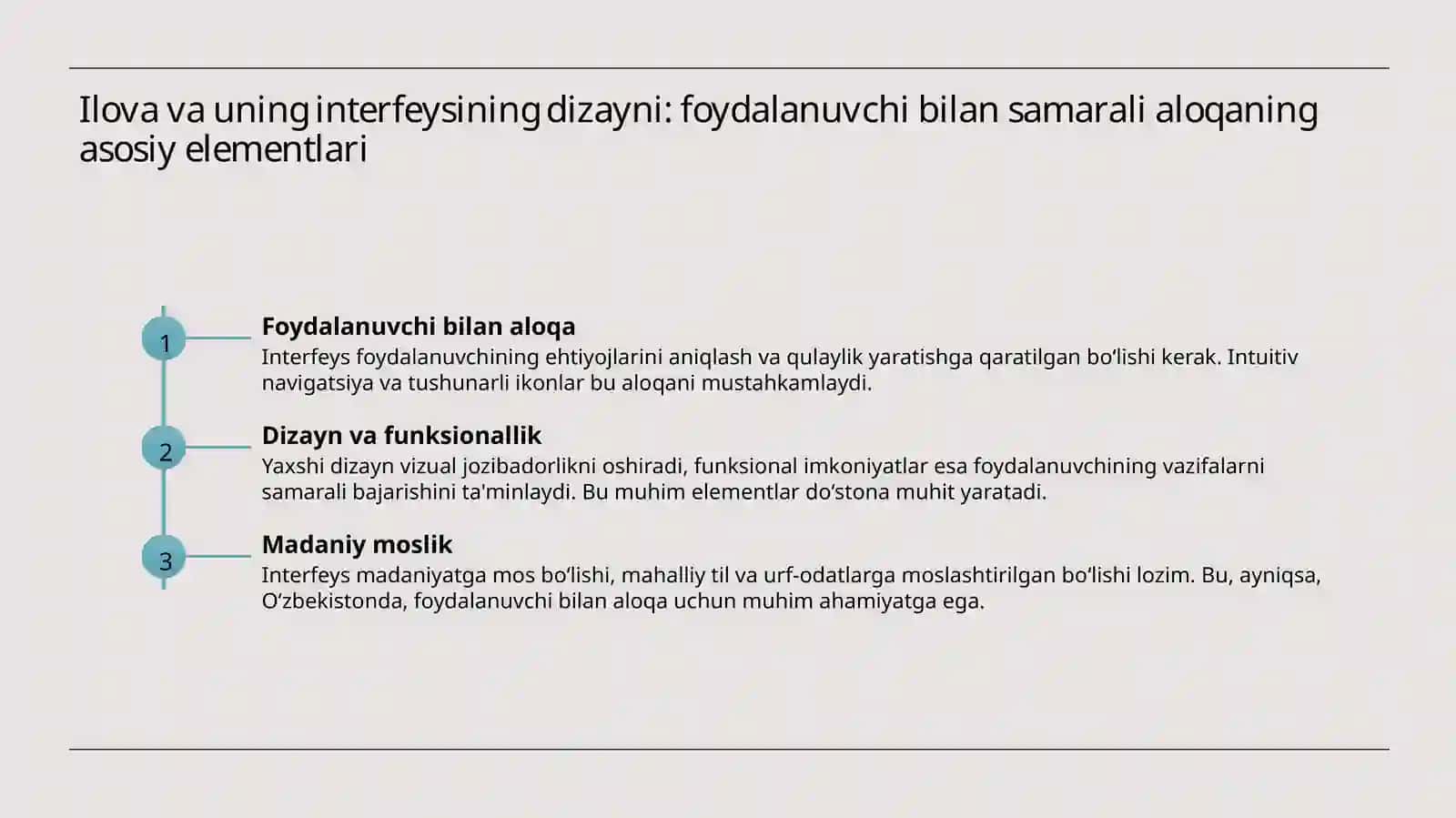 Ilova va uning oynasi 3