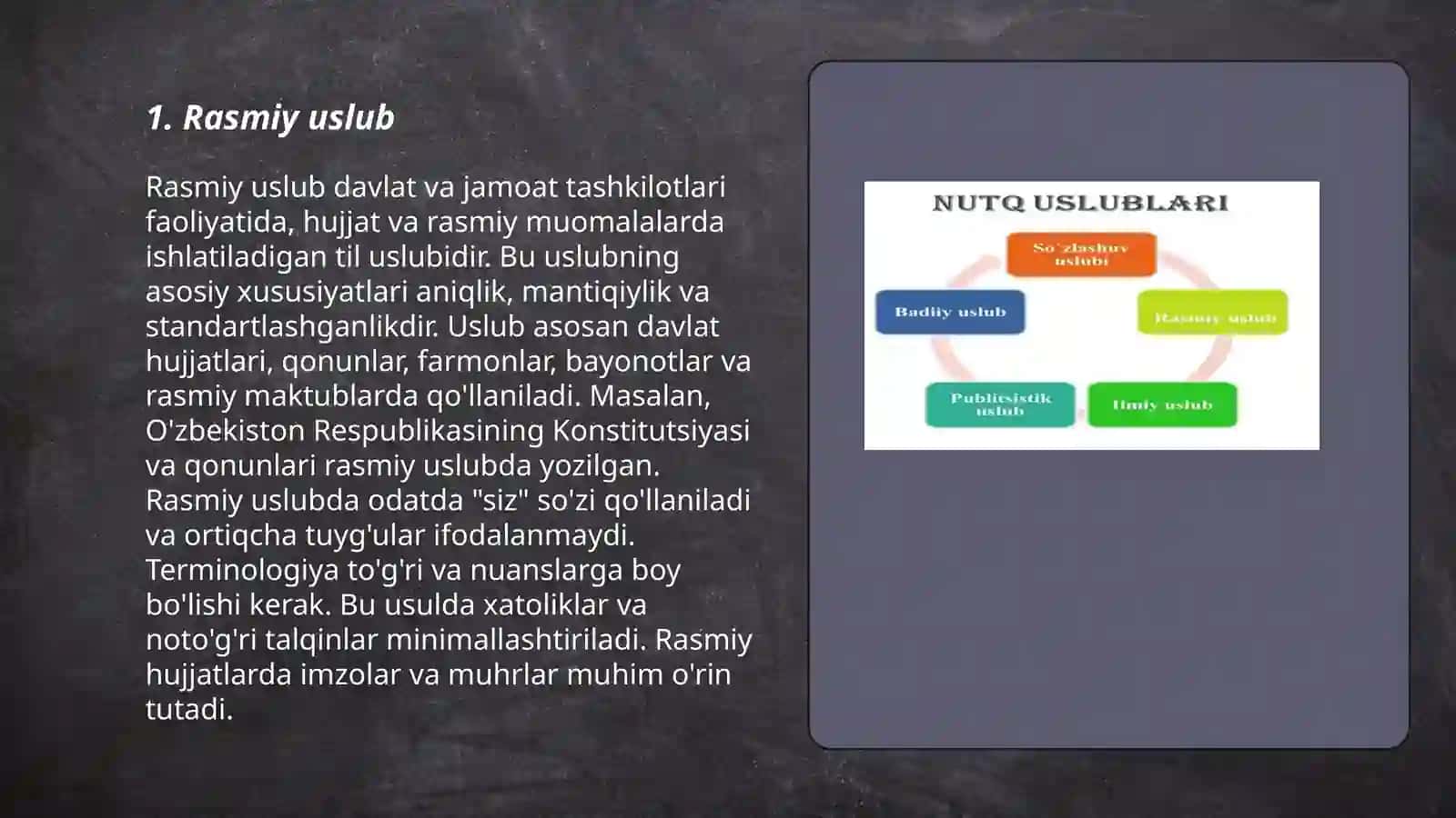 Nutqning uslubiy turlari 3