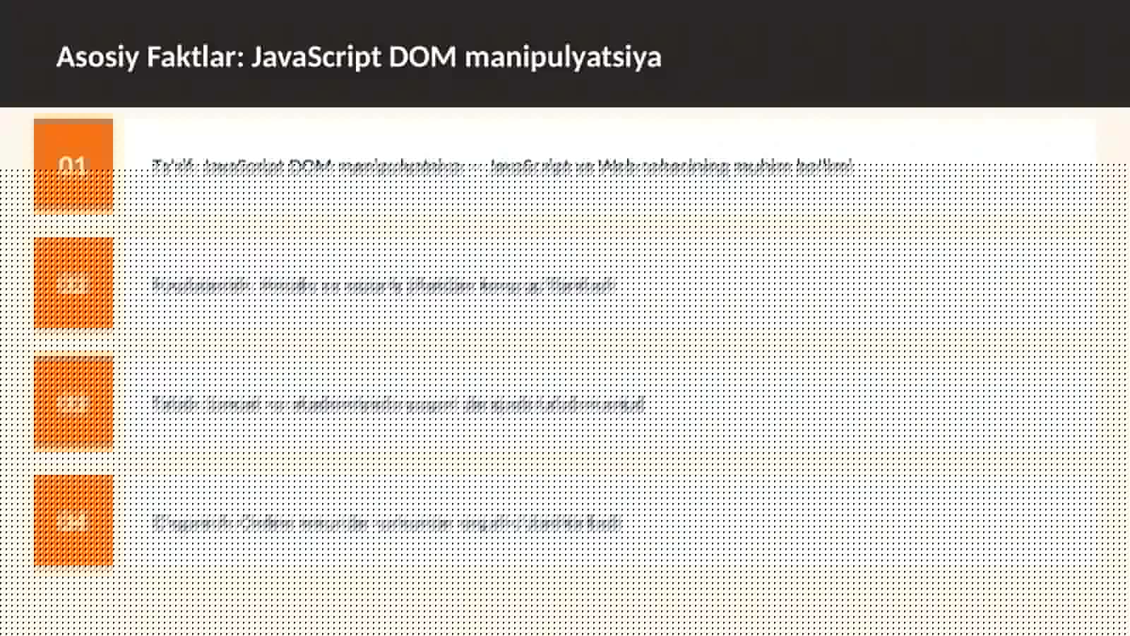 JavaScript DOM manipulyatsiya 3