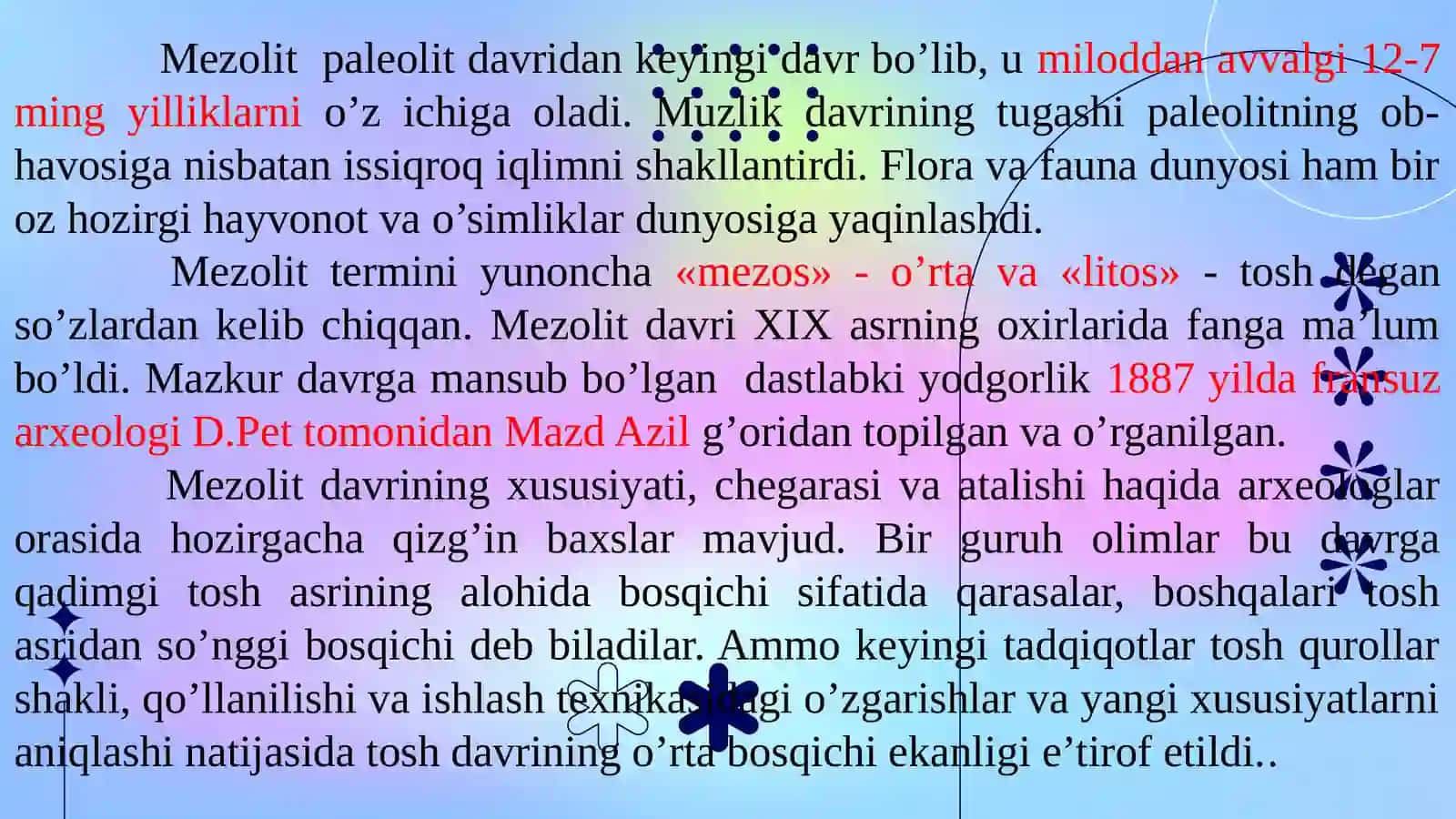 Mezolitdavri 3