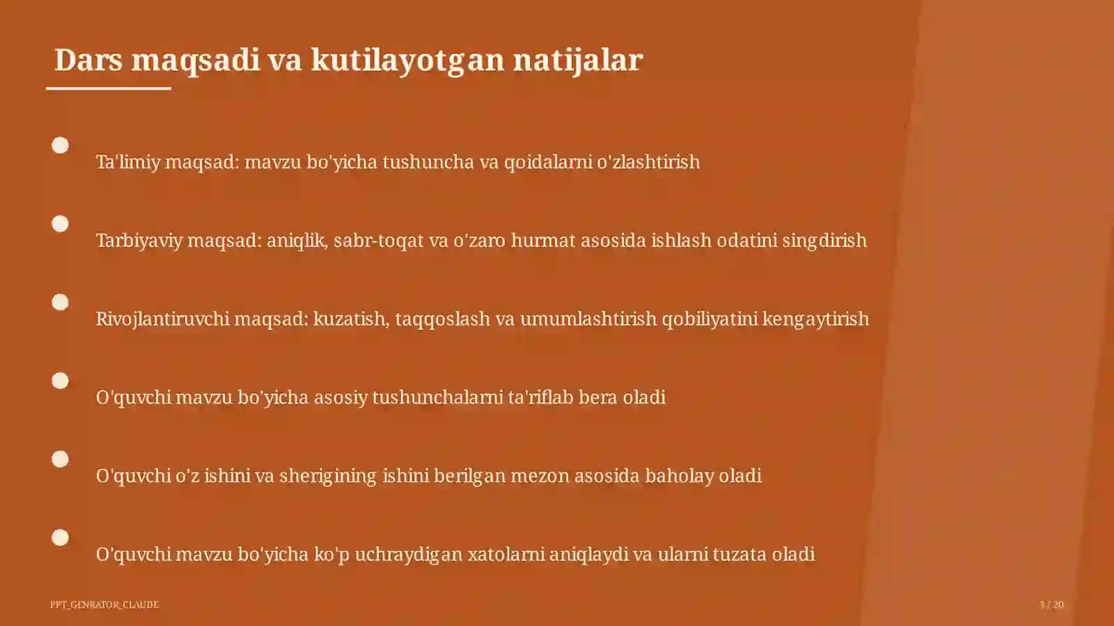 Kombinatorika elementlari: sanash qoidalari (6-sinf) 3
