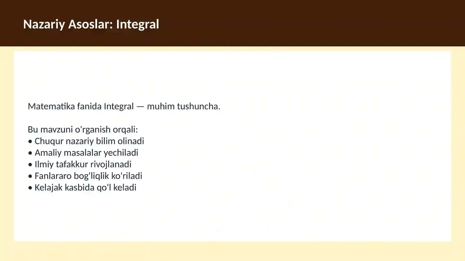 Matematika - Integral 3