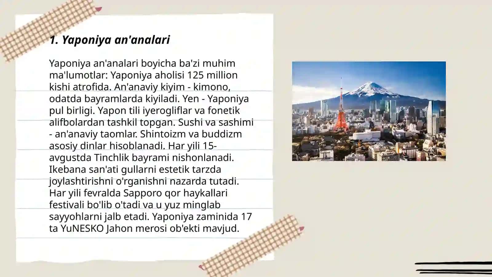 Yaponiya an'analari 3