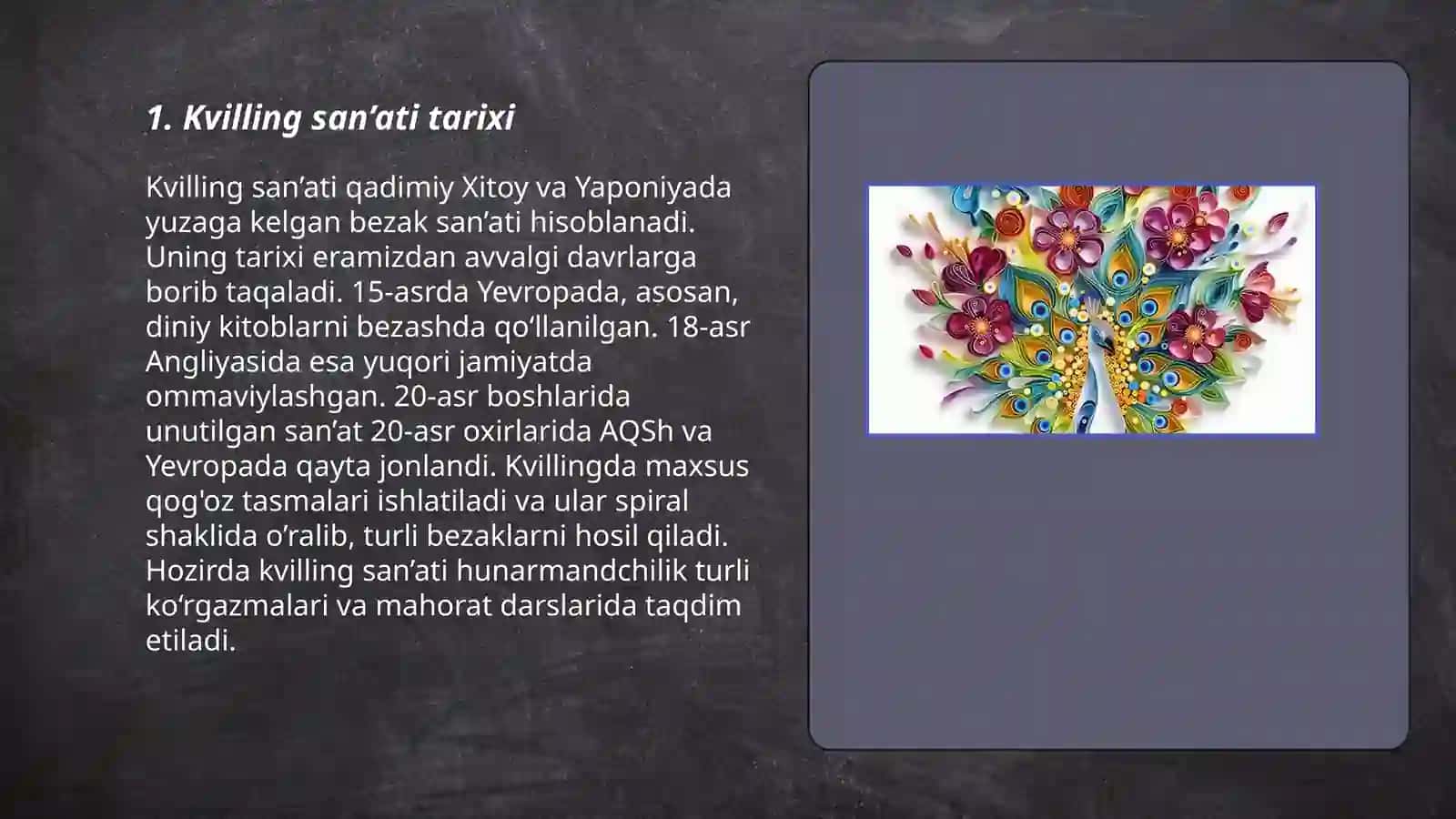 Kvilling san'ati 3