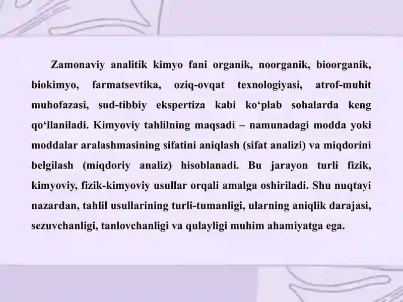 Analitik kimyo kursi 3