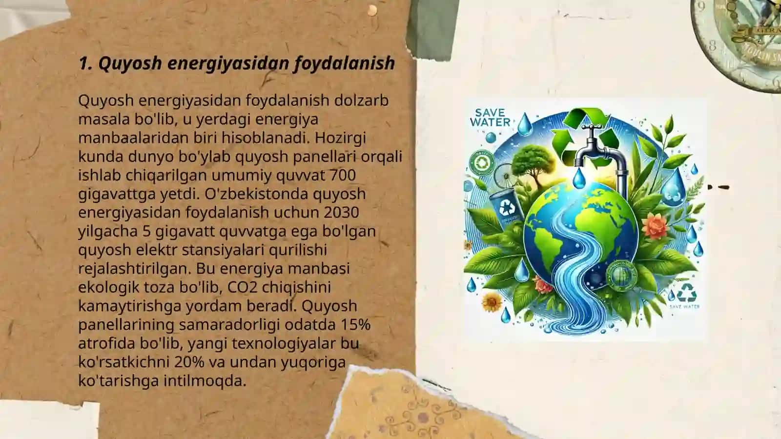 Suvni tejash va energiya ishlab chiqarishdagi òzaro boģliqlik 3