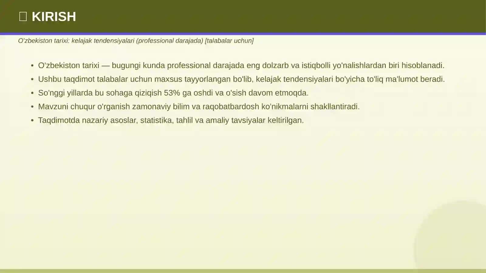 O'zbekiston tarixi: kelajak tendensiyalari (professional darajada) [talabalar uchun] 3