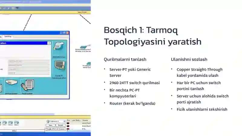 Cisco Packet Tracer'da Ko'p Xizmatli Server Sozlash 3