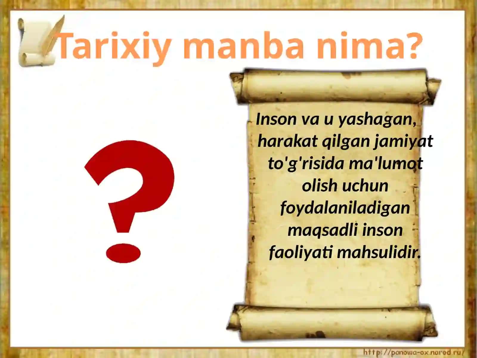 O'ZBEKISTON TARIXINING MANBALARI VA ASOSLARI 3