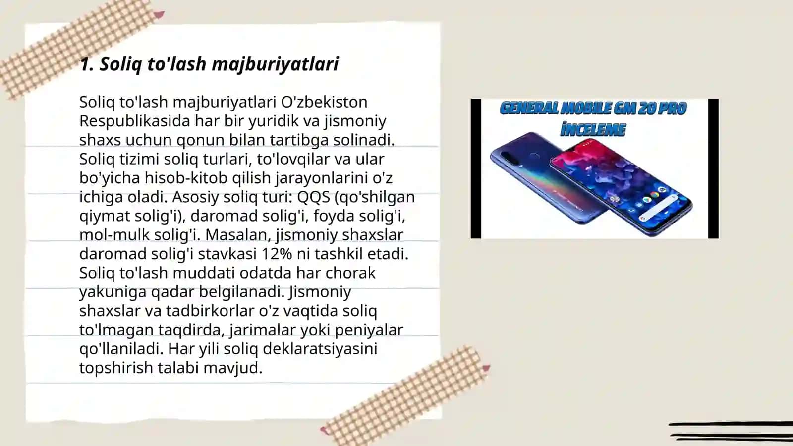 Soliqga oid xuquqbuzarlik uchun javobgarlik to'g'risidagi umumiy qoidalar 3