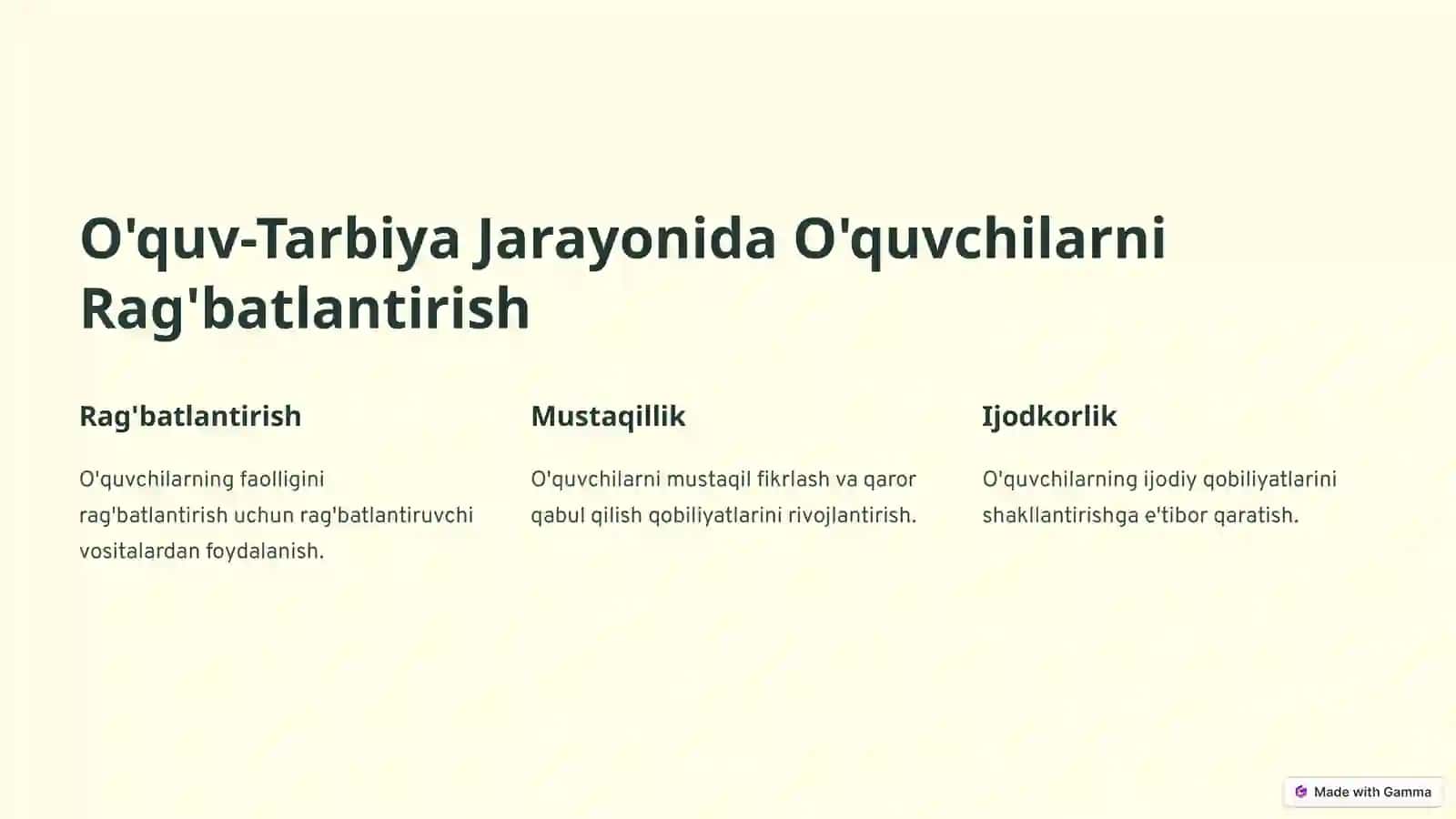 Sinf rahbarlarning Tarbiyaviy Ishi 3