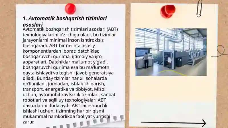 Avtomatik boshqarish tizimlari asoslari 3