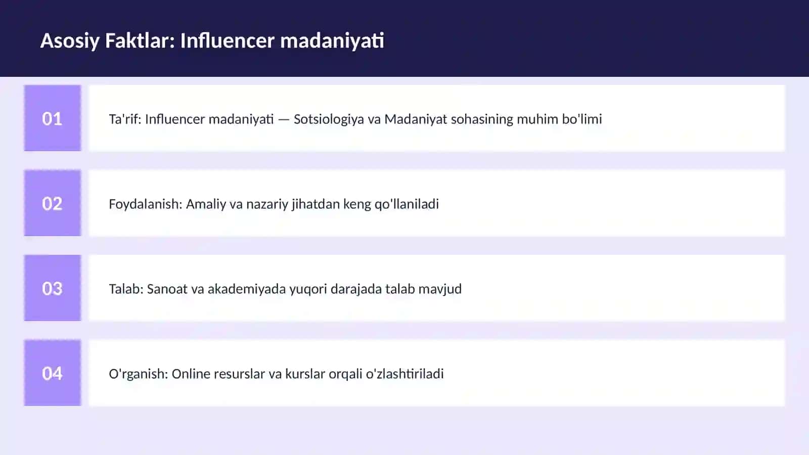 Influencer madaniyati 3