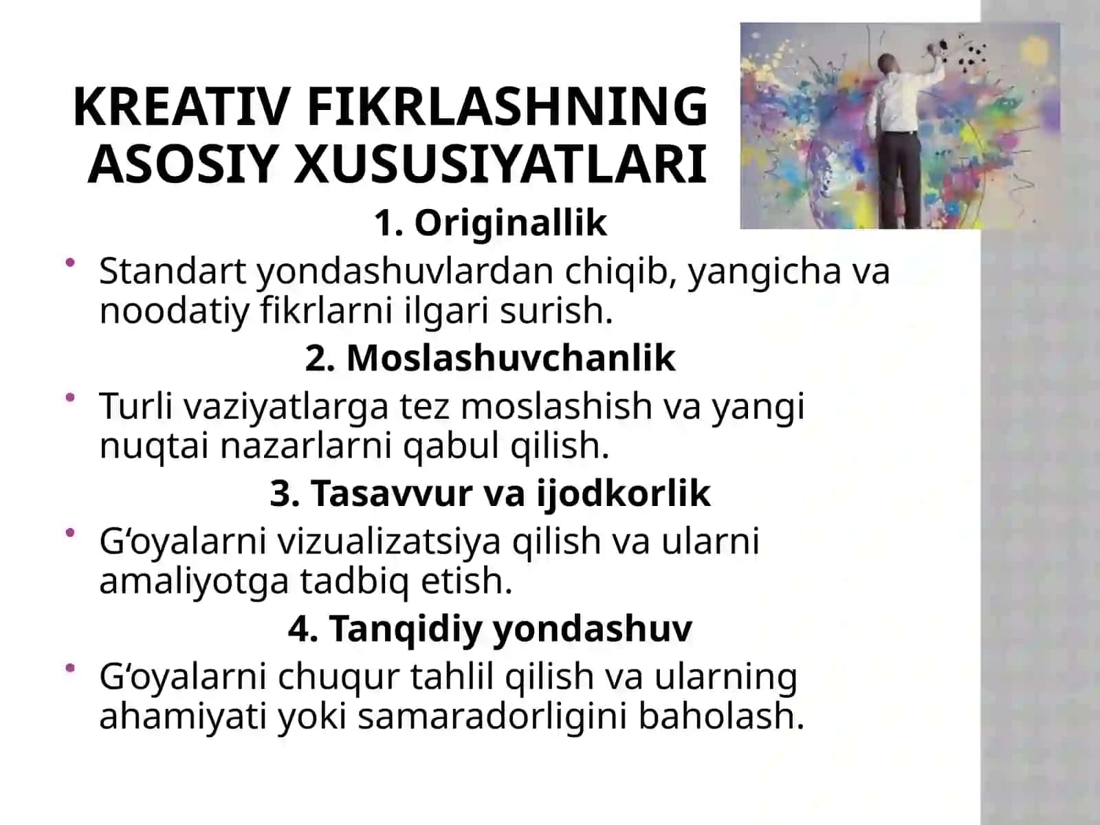 Kreativ fikrlash 3