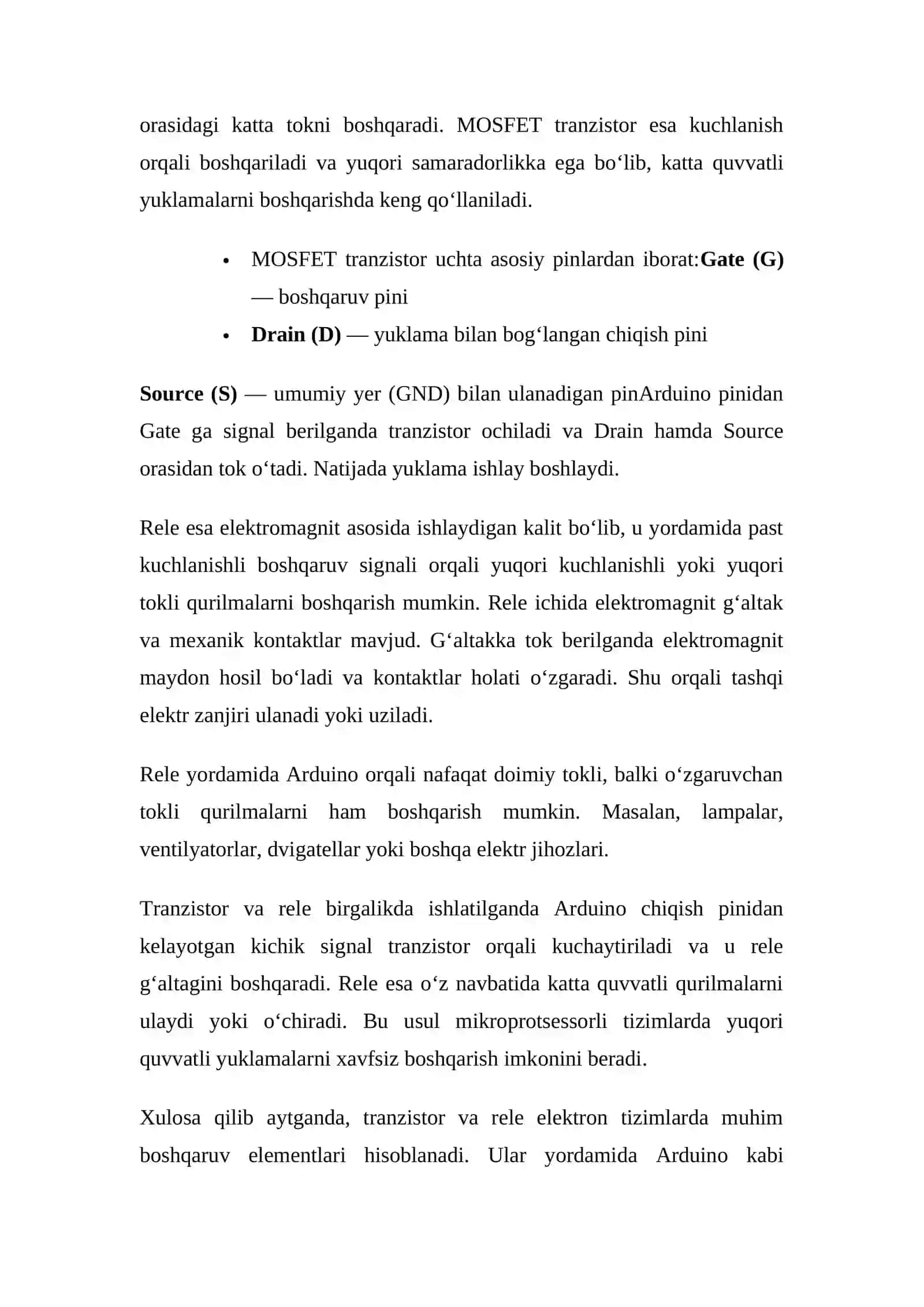 Amaliy topshiriq №8: Tranzistorning kuchaytirish xususiyatini namoyish etish 3