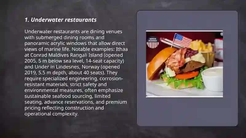 Underwater restaurants 3