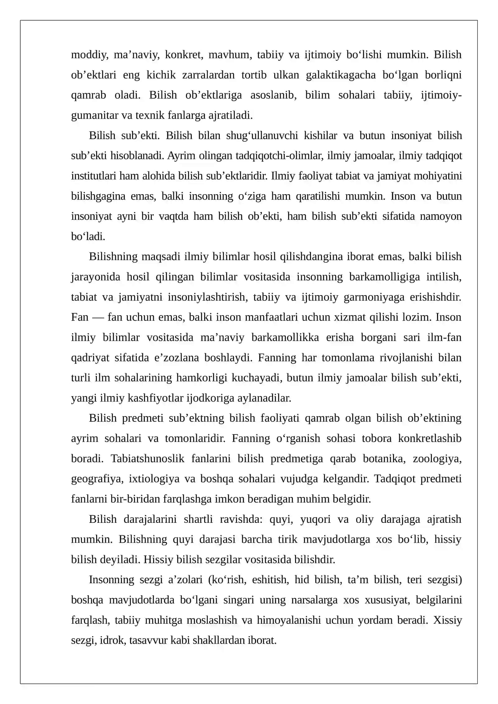 Ilmiy bilish, uning shakllari va usullari 3