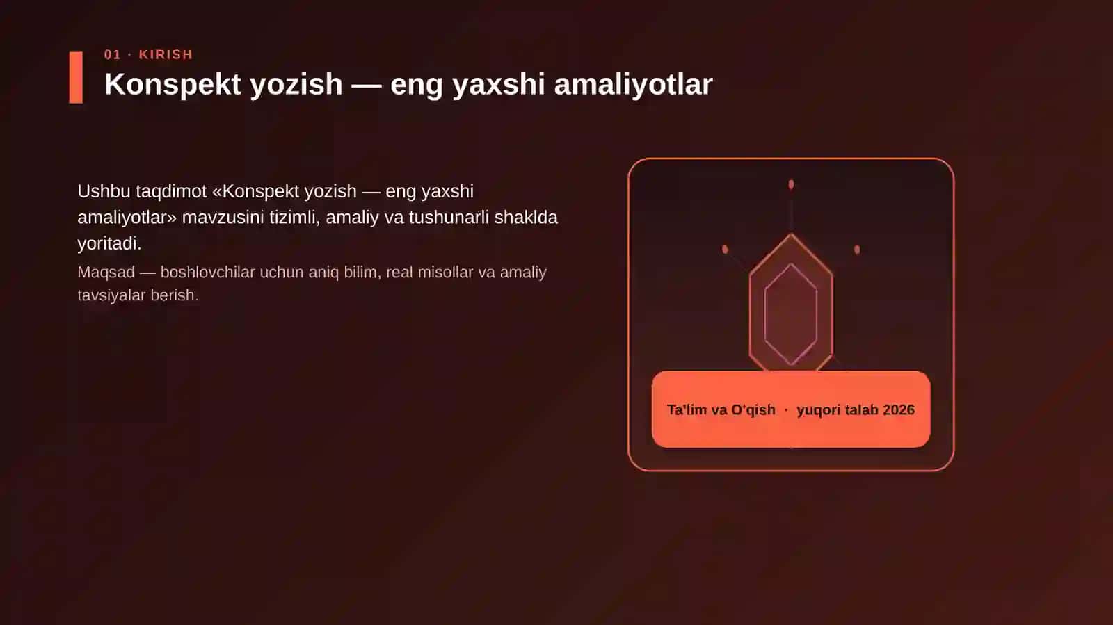 Konspekt yozish — eng yaxshi amaliyotlar 3