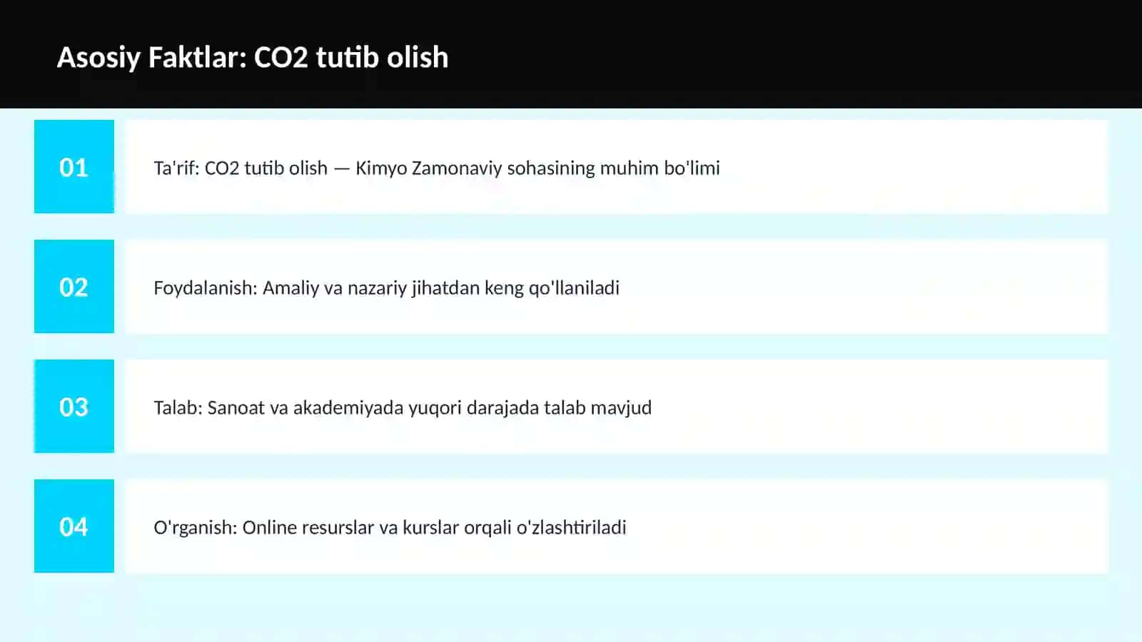 CO2 tutib olish 3