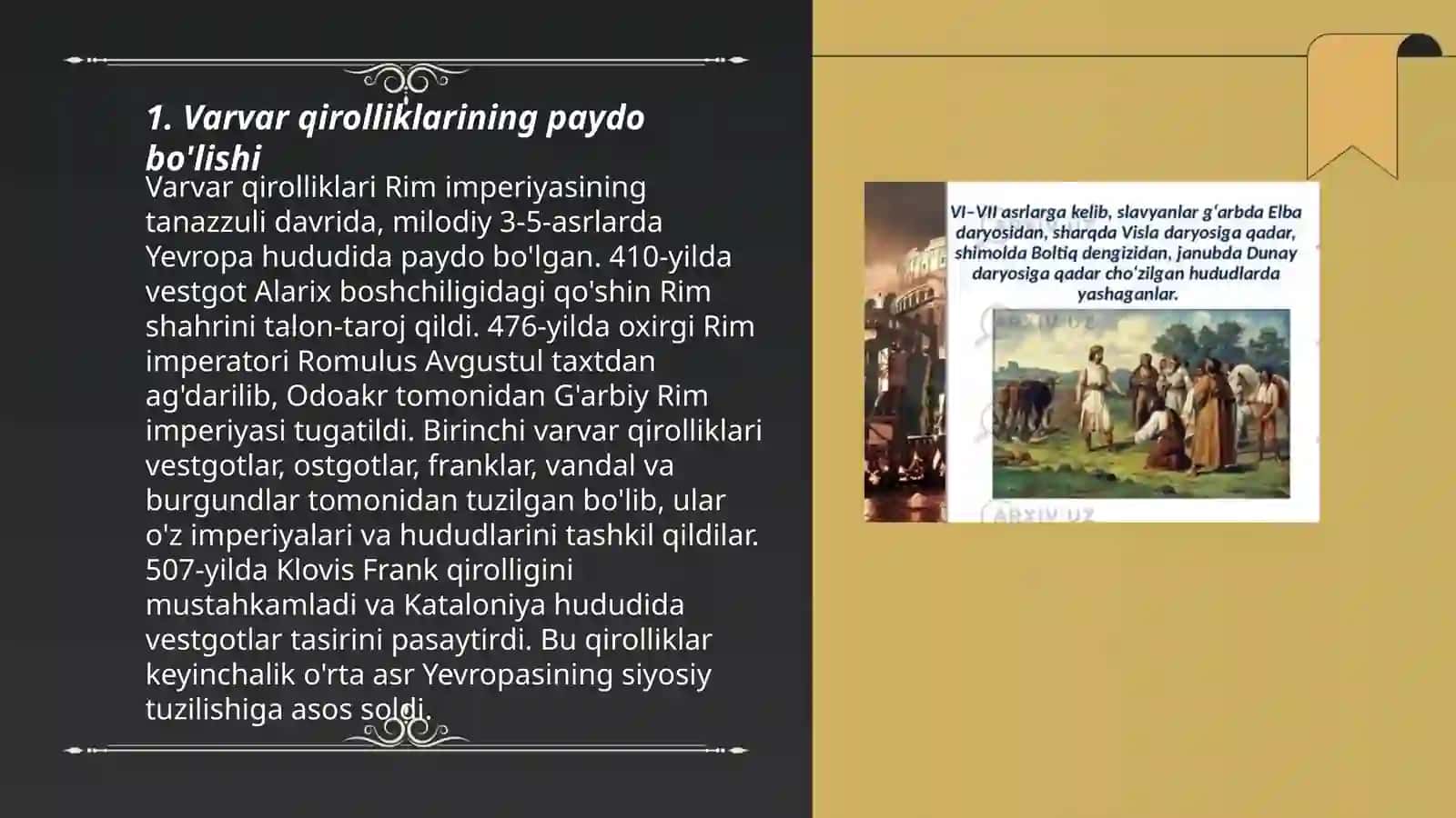 Varvar qirolliklarining tashkil topishi 3