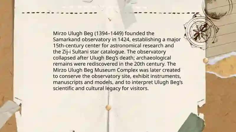 Mirzo Ulugh Beg Museum Complex 3