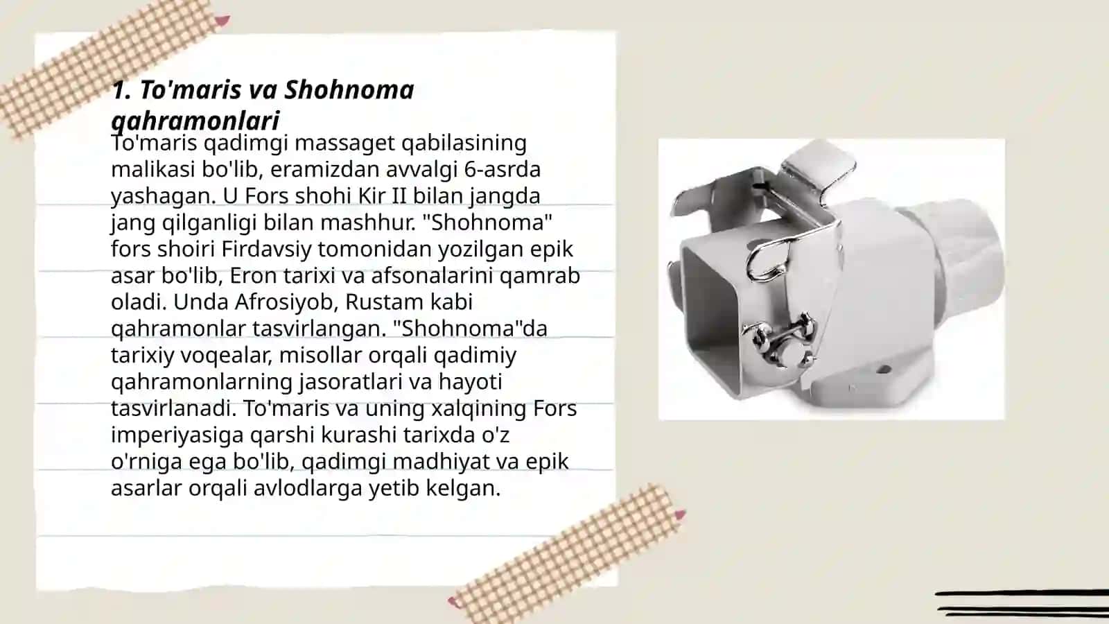 To'maris va Shohnoma qahramonlari 3