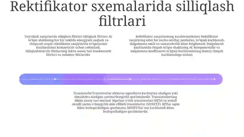 To'G'rilash Simlarida Tekislovchi Filtrlar 3