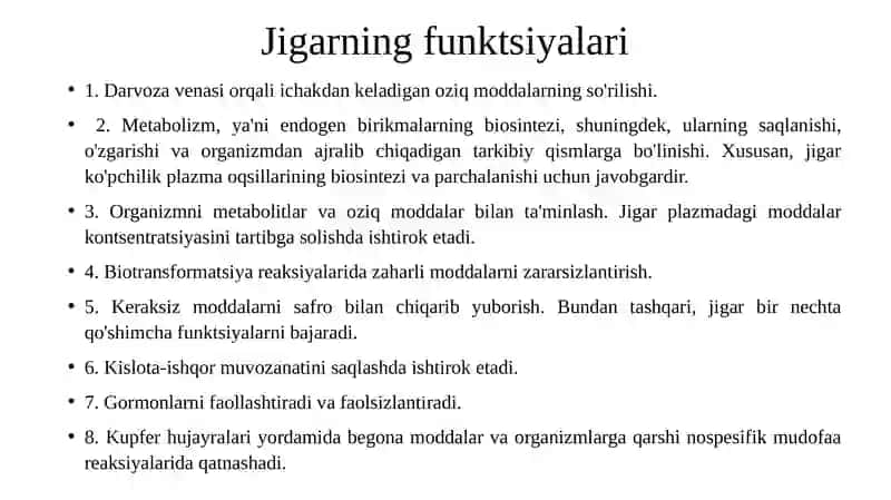 Jigar Biokimyosi 3