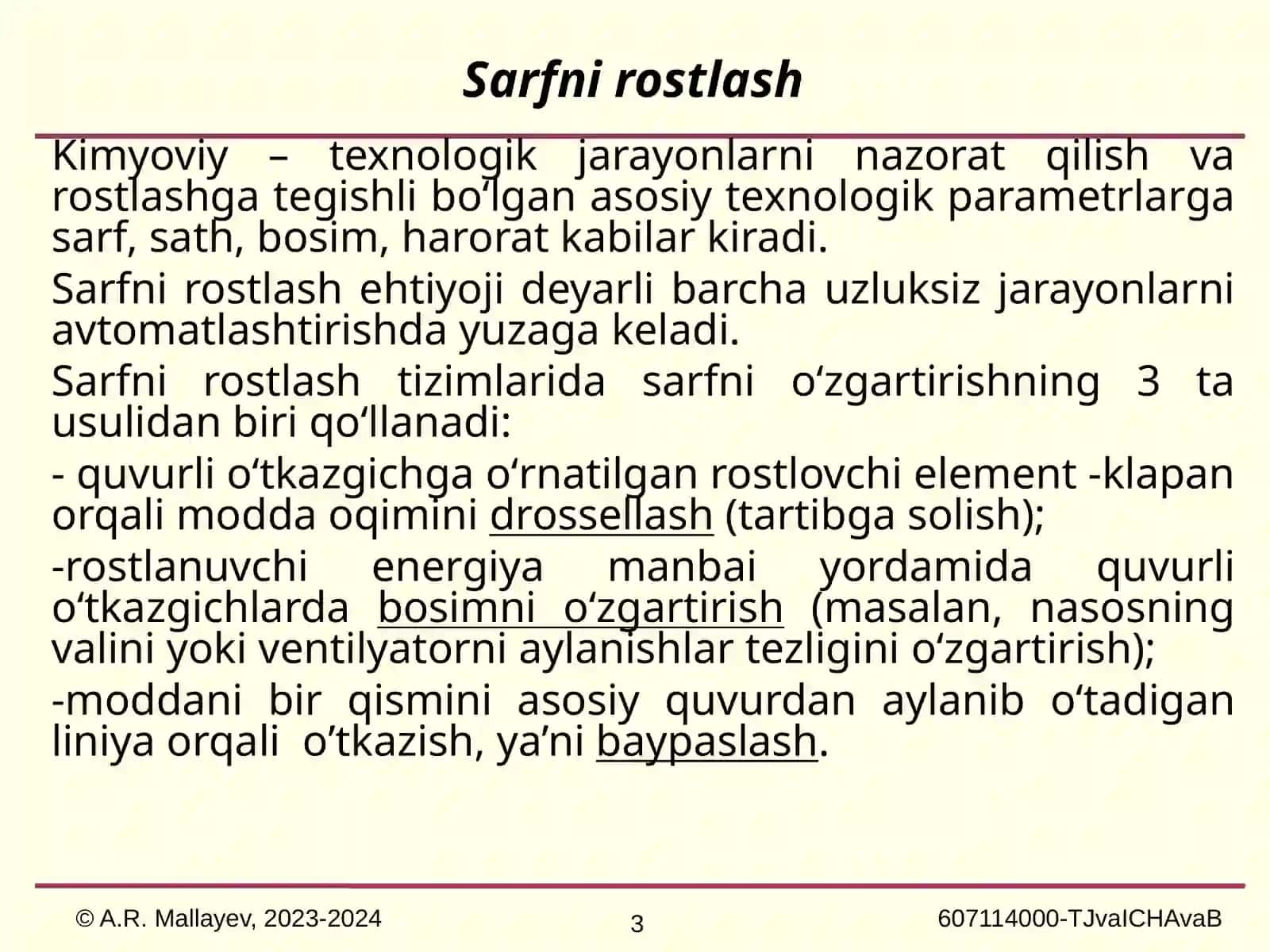 Avtomatik rostlash tizimlari 3