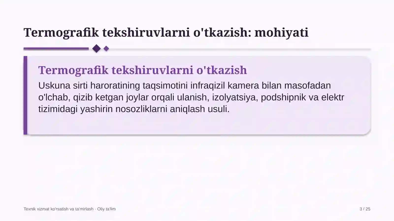 Qora metallurgiyada termografik tekshiruvlarni o'tkazish 3