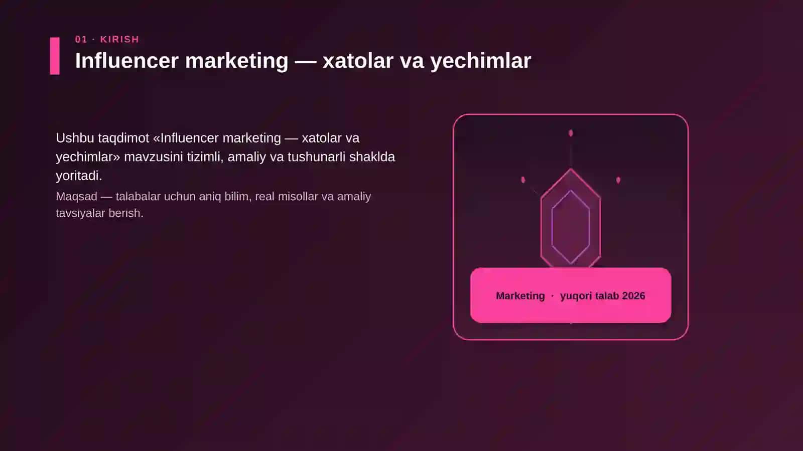 Influencer marketing — xatolar va yechimlar 3