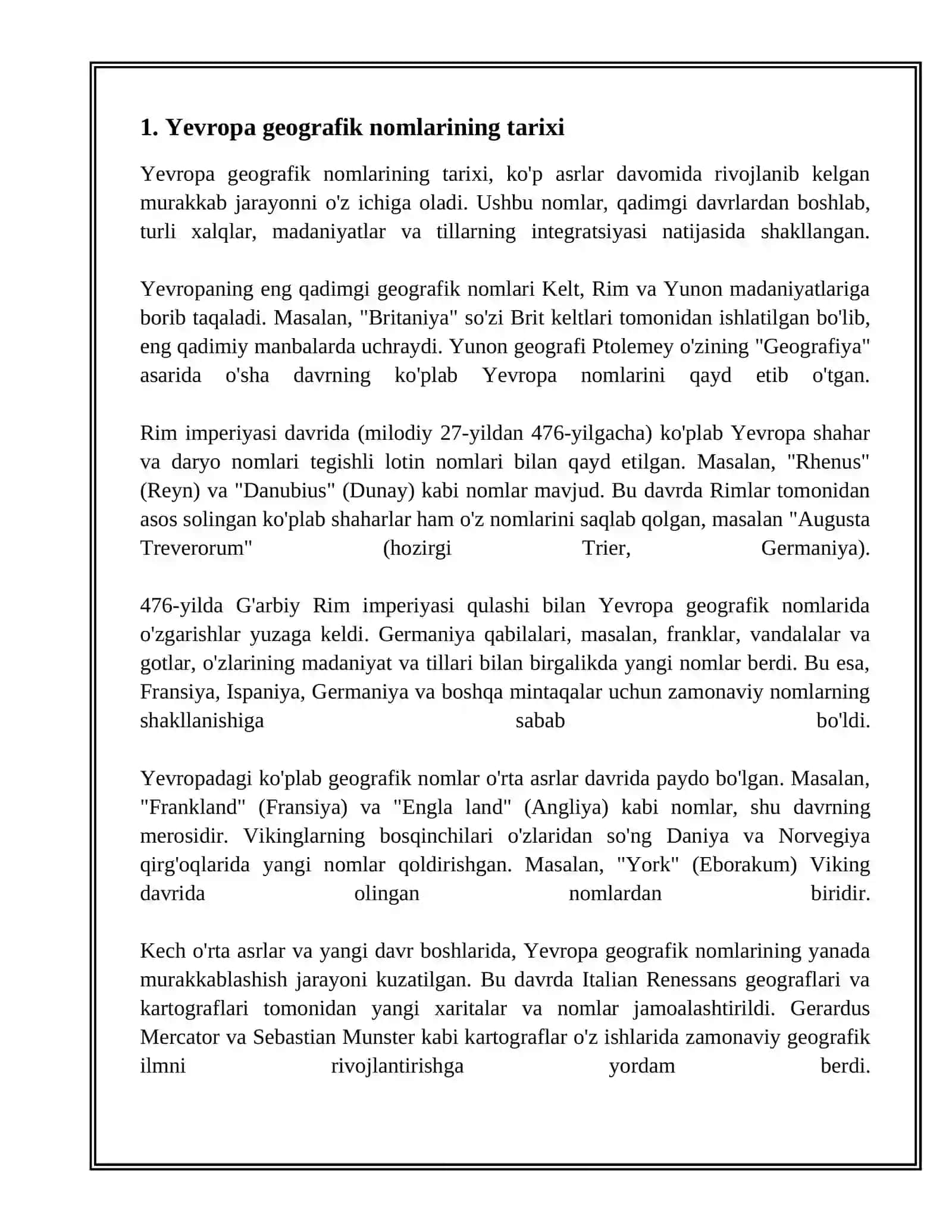 YEVROPA TOPONIMIYASI mavzusida tayyor taqdimot 3
