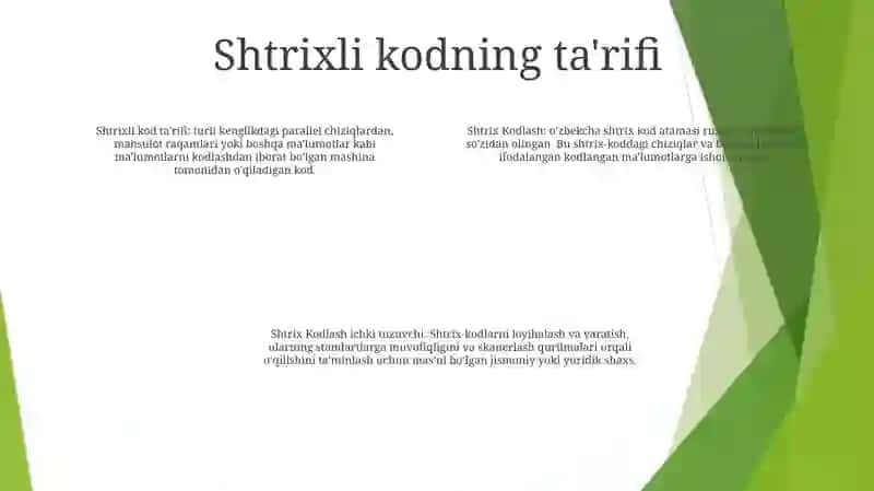 Shtrix Kodlash 3
