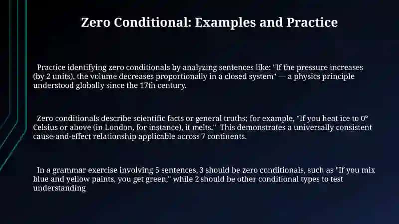 Conditionals zero and first 3