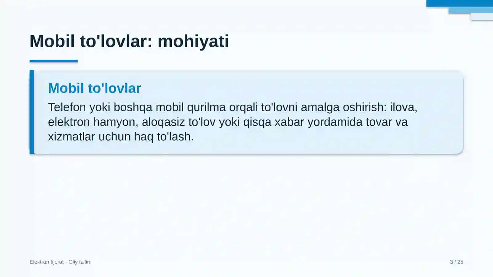 Import faoliyatida mobil to'lovlar 3