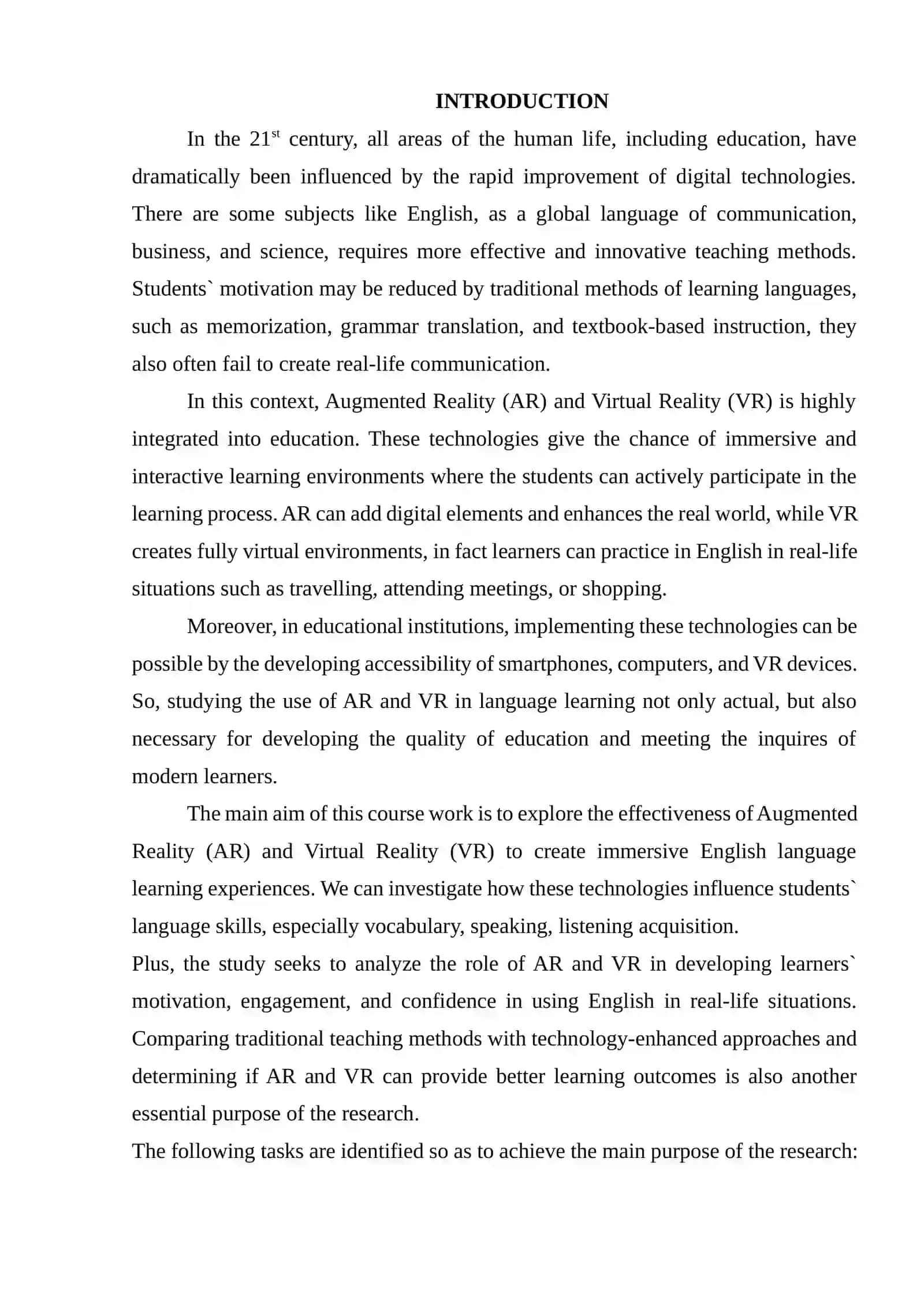 USING AUGMENTED REALITY (AR) AND VIRTUAL REALITY (VR) TO CREATE IMMERSIVE ENGLISH LANGUAGE EXPERIENCES 3