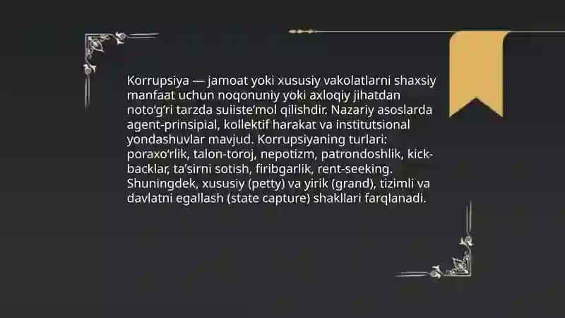 Korrupsiya va Barqaror Taraqqiyot Falsafasi 3
