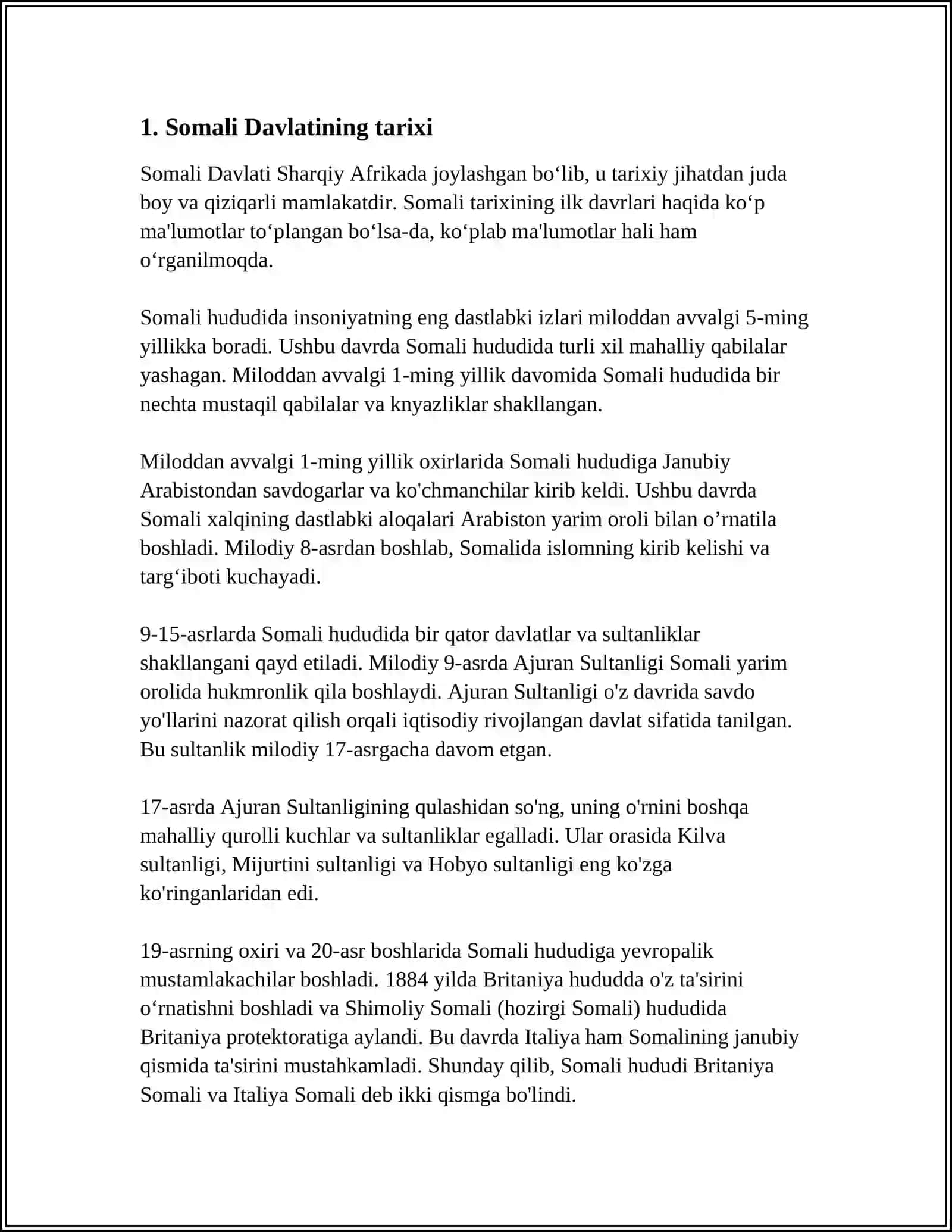 SOMALI DAVLATI 3