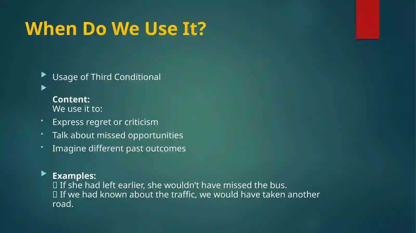 The Third Conditional 3