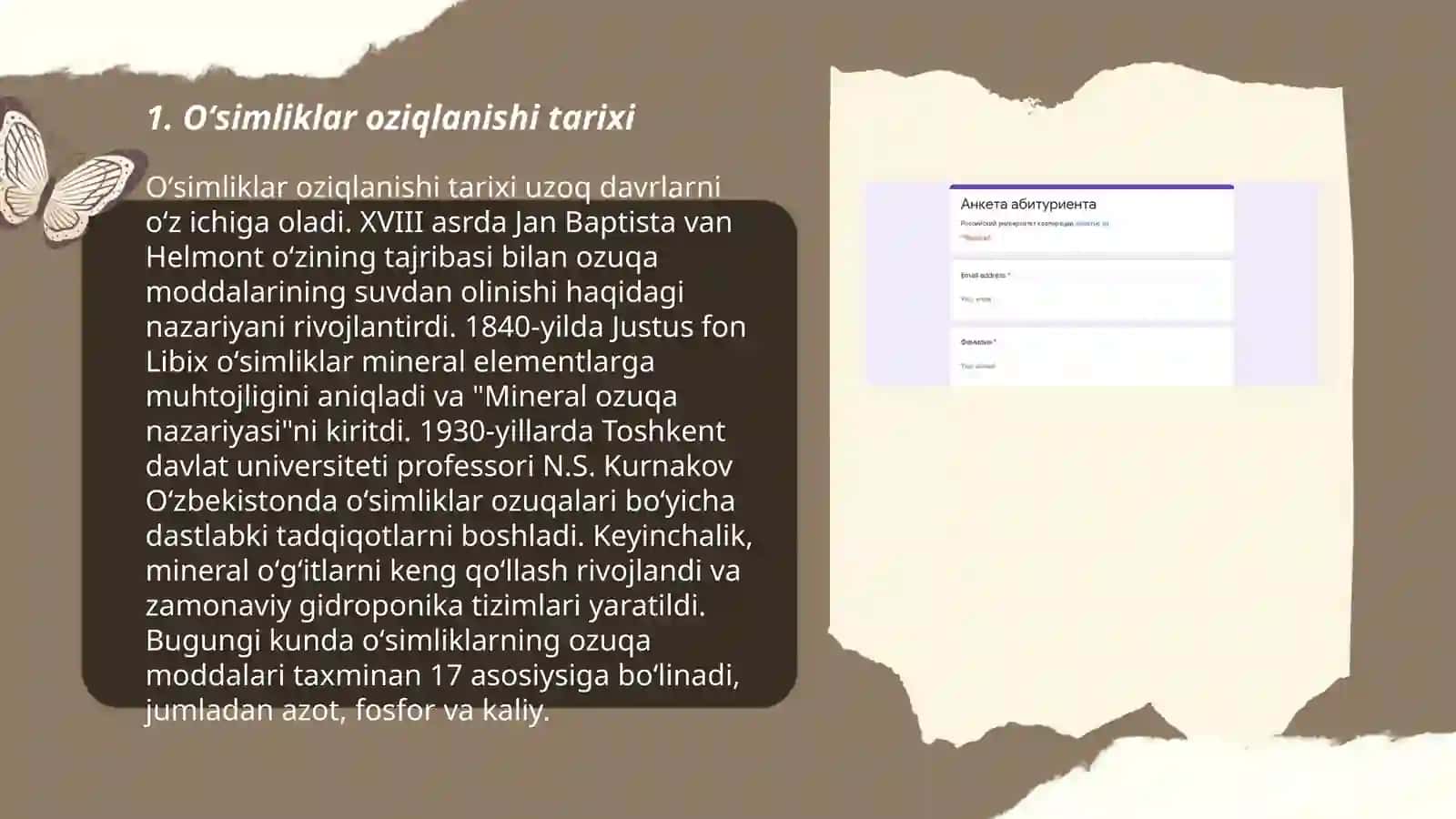 Oʻsimliklar oziqlanishi tarixi 3