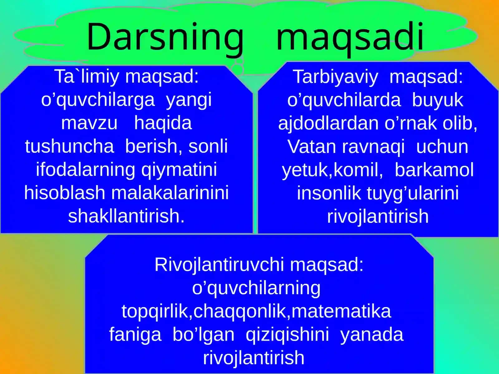 "Sonli ifodalarning qiymatini hisoblash" 3