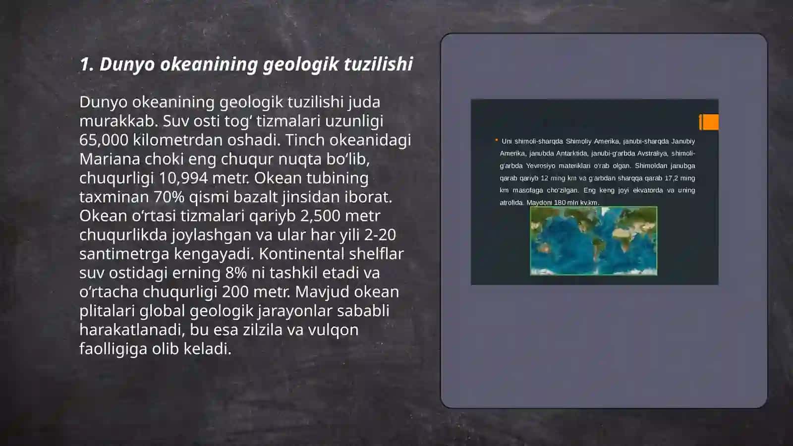 Dunyo okeanining xususiyatlari 3